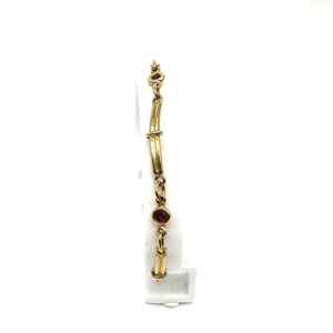 Bracelet or jaune et rubis