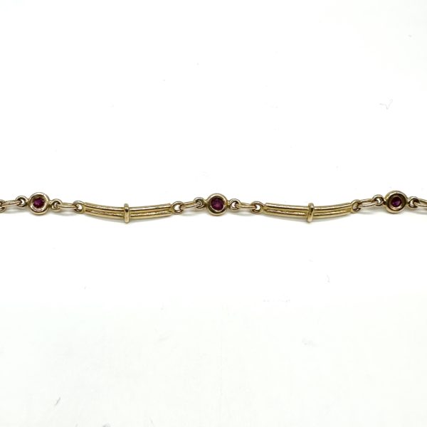 Bracelet or jaune et rubis – Image 3