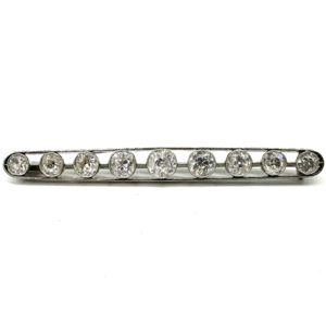 bijou occasion platine bijouterie frot guilde broche barrette diamants