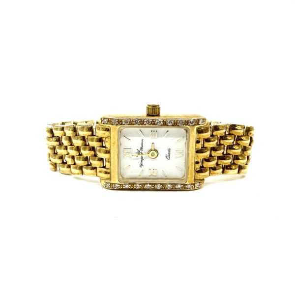 bijou occasion or jaune 750 millièmes 18 carats bijouterie frot guilde montre diamants femme yonger bresson