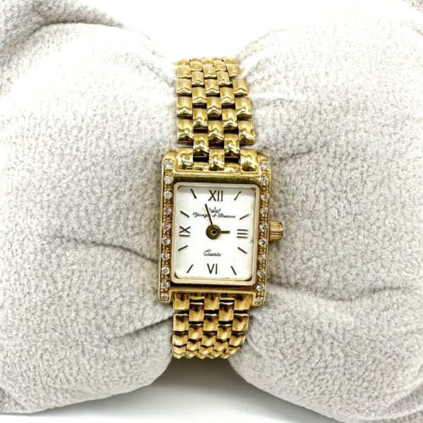 bijou occasion or jaune 750 millièmes 18 carats bijouterie frot guilde montre diamants femme yonger bresson