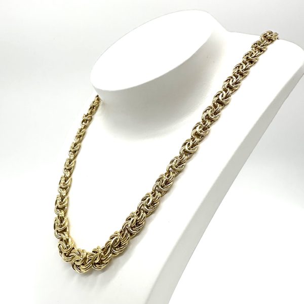 bijou occasion collier or jaune 750 millièmes maille royale chute bijouterie frot