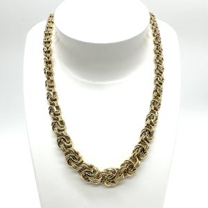 bijou occasion collier or jaune 750 millièmes maille royale chute bijouterie frot