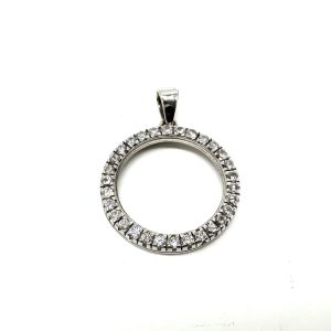 bijou occasion or blanc diamants pendentif 750 millièmes 18 carats bijouterie frot