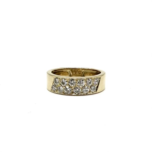 bijou occasion or jaune 750 millièmes 18 carats bijouterie frot guilde bague diamants