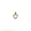 bijou occasion bijouterie frot guilde or jaune diamants coeur pendentif
