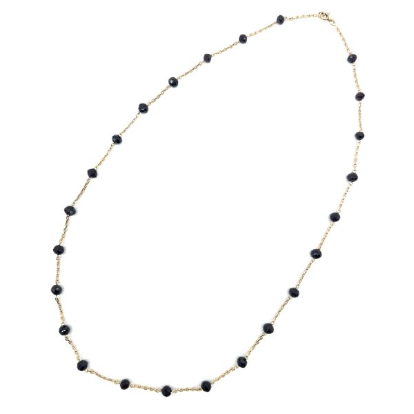 bijou occasion bijouterie frot guilde or 750 jaune collier grenats