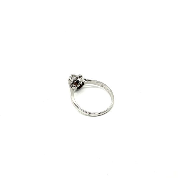 bijou occasion bijouterie frot guilde or blanc 750 solitaire diamant