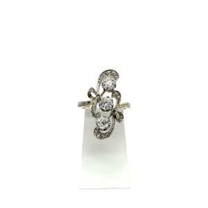 bijou occasion bijouterie frot guilde or 750 bicolore or diamants