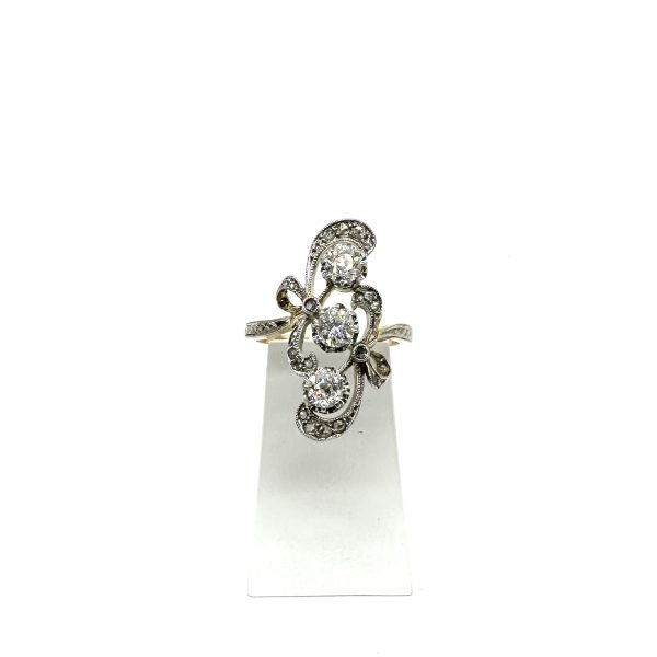 bijou occasion bijouterie frot guilde or 750 bicolore or diamants