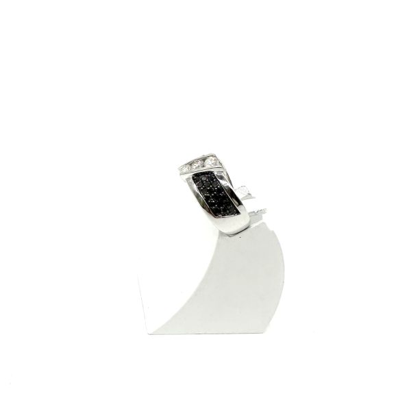 bijou occasion bijouterie frot guilde or 750 blanc diamant blanc noir trilogie