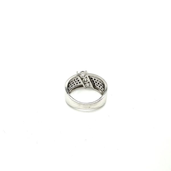 bijou occasion bijouterie frot guilde or 750 blanc diamant blanc noir trilogie