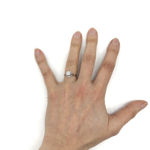 bijou occasion bijouterie frot guilde platine solitaire diamant