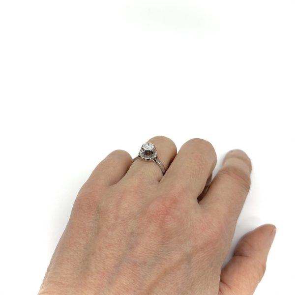 bijou occasion bijouterie frot guilde platine solitaire diamant