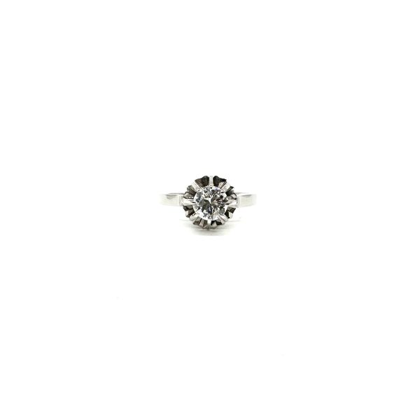 bijou occasion bijouterie frot guilde platine solitaire diamant