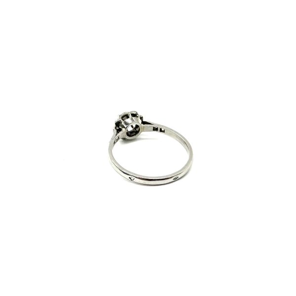 bijou occasion bijouterie frot guilde platine solitaire diamant accompagné