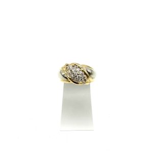 bijou occasion bijouterie frot guilde or 750 jaune blanc bicolore diamants
