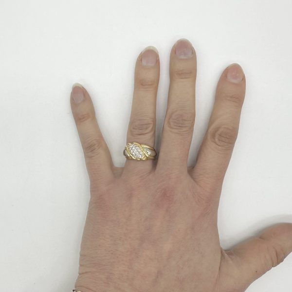 bijou occasion bijouterie frot guilde or 750 jaune blanc bicolore diamants