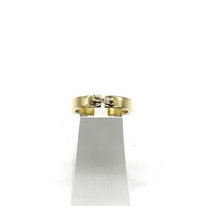 bijou occasion bijouterie frot guilde or 750 jaune bague diamants Chaumet