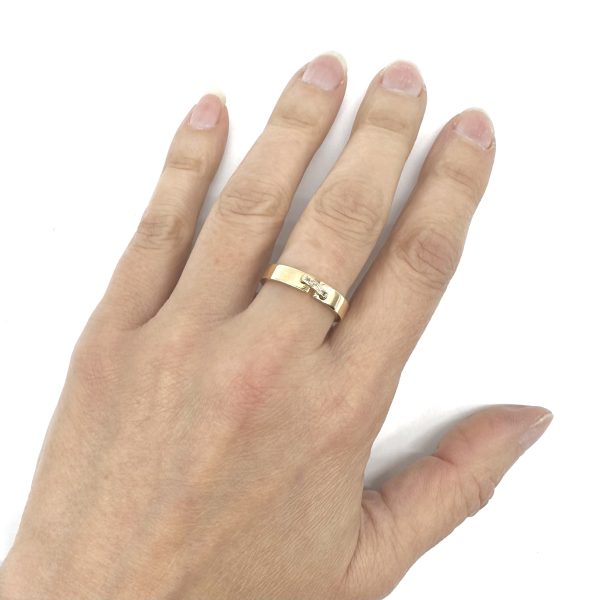 bijou occasion bijouterie frot guilde or 750 jaune bague diamants Chaumet