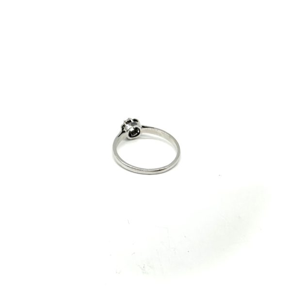 bijou occasion bijouterie frot guilde or blanc 750 solitaire diamant ancien