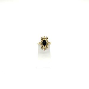 bijou occasion bijouterie frot guilde 18 carats 750 millièmes bague saphir diamants