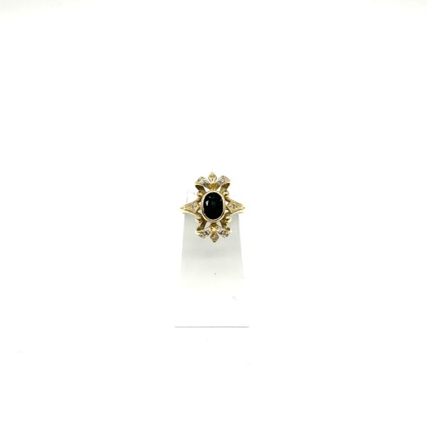 bijou occasion bijouterie frot guilde 18 carats 750 millièmes bague saphir diamants