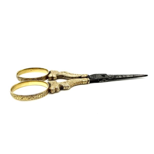 bijou occasion bijouterie frot guilde ciseaux acier or jaune 18 carats 750 millièmes 1900