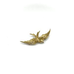 bijou occasion bijouterie frot guilde or jaune 750 18 carats broche hirondelle