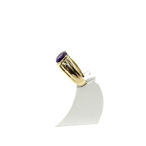 bijou occasion bijouterie frot guilde bague or jaune améthyste jonc