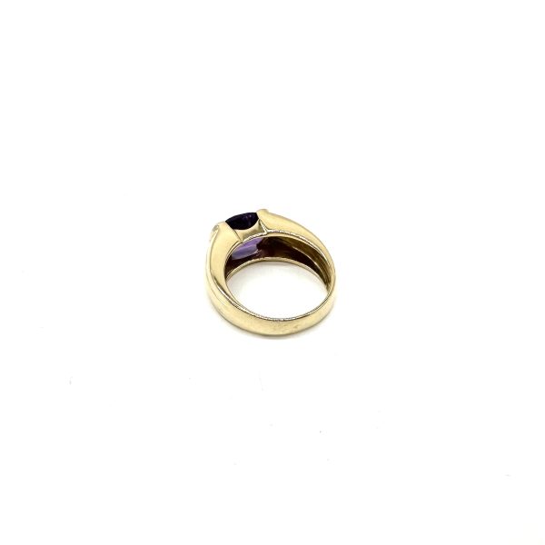 bijou occasion bijouterie frot guilde bague or jaune améthyste jonc