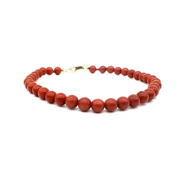 bijou occasion bijouterie frot guilde collier or jaune 750 18 carats corail
