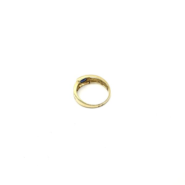 bijou occasion bijouterie frot guilde 18 carats 750 millièmes bague saphir diamants