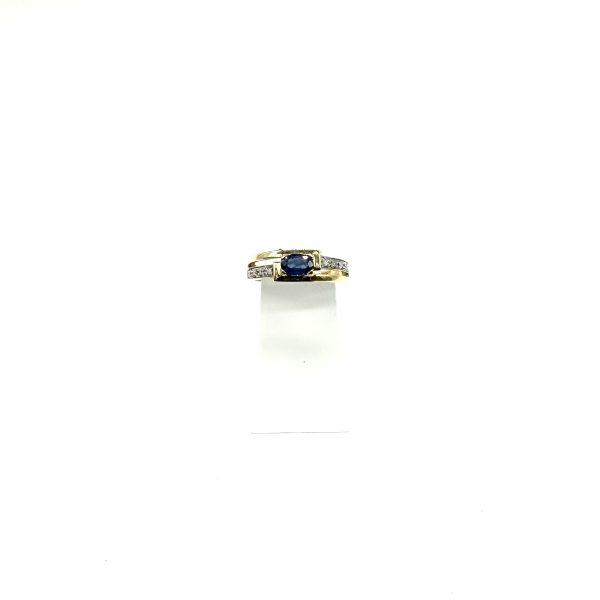 bijou occasion bijouterie frot guilde 18 carats 750 millièmes bague saphir diamants