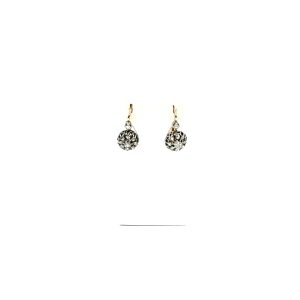 bijou occasion bijouterie frot guilde 18 carats 750 millièmes boucles oreilles dormeuses platine or jaune diamants