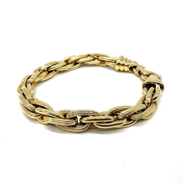bijou occasion bijouterie frot guilde 18 carats 750 millièmes bracelet volume fantaisie