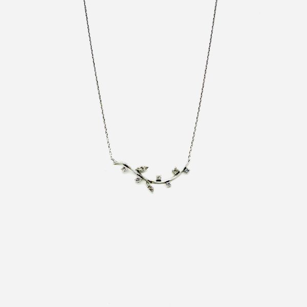 bijou occasion bijouterie frot guilde collier or blanc 750 18 carats collier diamant
