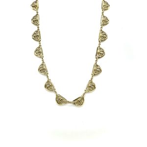 bijou occasion bijouterie frot guilde collier or jaune 750 18 carats filigrane fantaisie