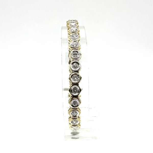 bijou occasion bijouterie frot guilde 18 carats 750 millièmes bracelet rivières diamants