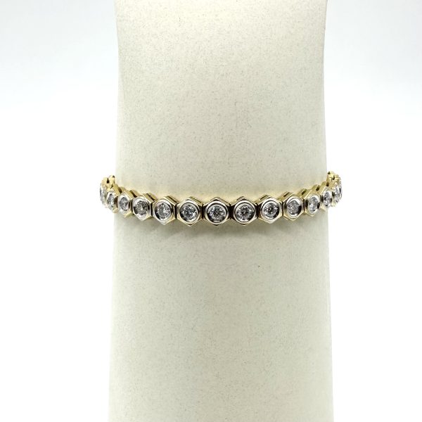 bijou occasion bijouterie frot guilde 18 carats 750 millièmes bracelet rivières diamants