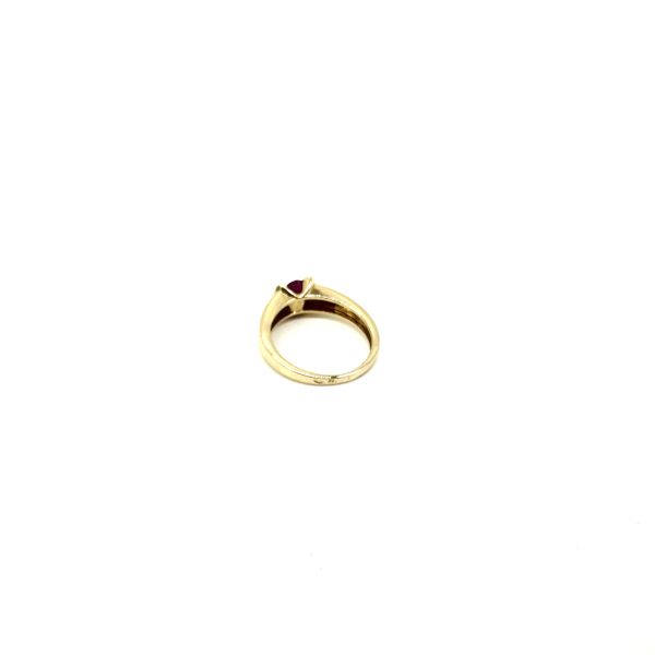 bijou occasion bijouterie frot guilde or jaune 750 18 carats bague rubis diamant