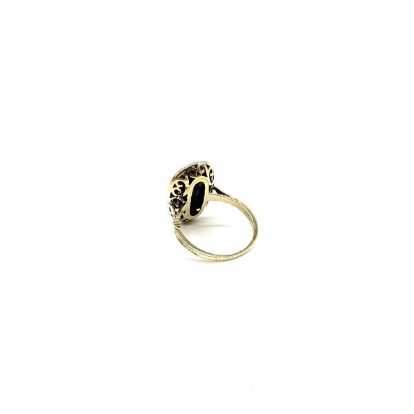 bijou occasion bijouterie frot guilde or blanc jaune bicolore 750 18 carats bague saphirs
