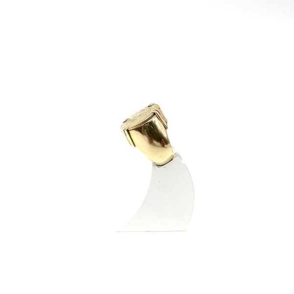 bijou occasion bijouterie frot guilde or jaune 750 18 carats bague chevalière tête indien