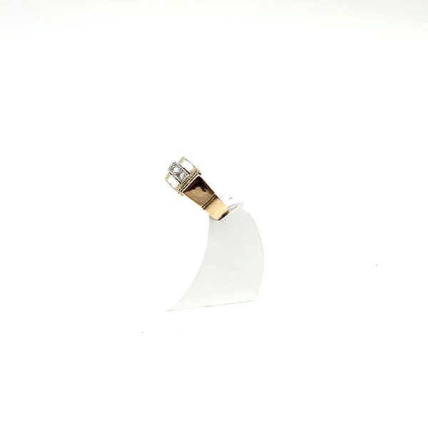 bijou occasion bijouterie frot guilde or rose platine 750 18 carats bague diamants