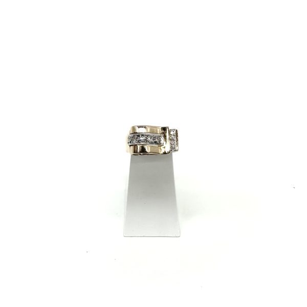 bijou occasion bijouterie frot guilde or rose platine 750 18 carats bague diamants