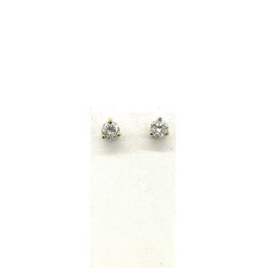 bijou occasion bijouterie frot guilde or jaune 750 18 carats boucles oreilles puce diamant