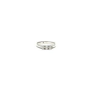 bijou occasion bijouterie frot guilde or 750 18 carats bague trilogie diamants